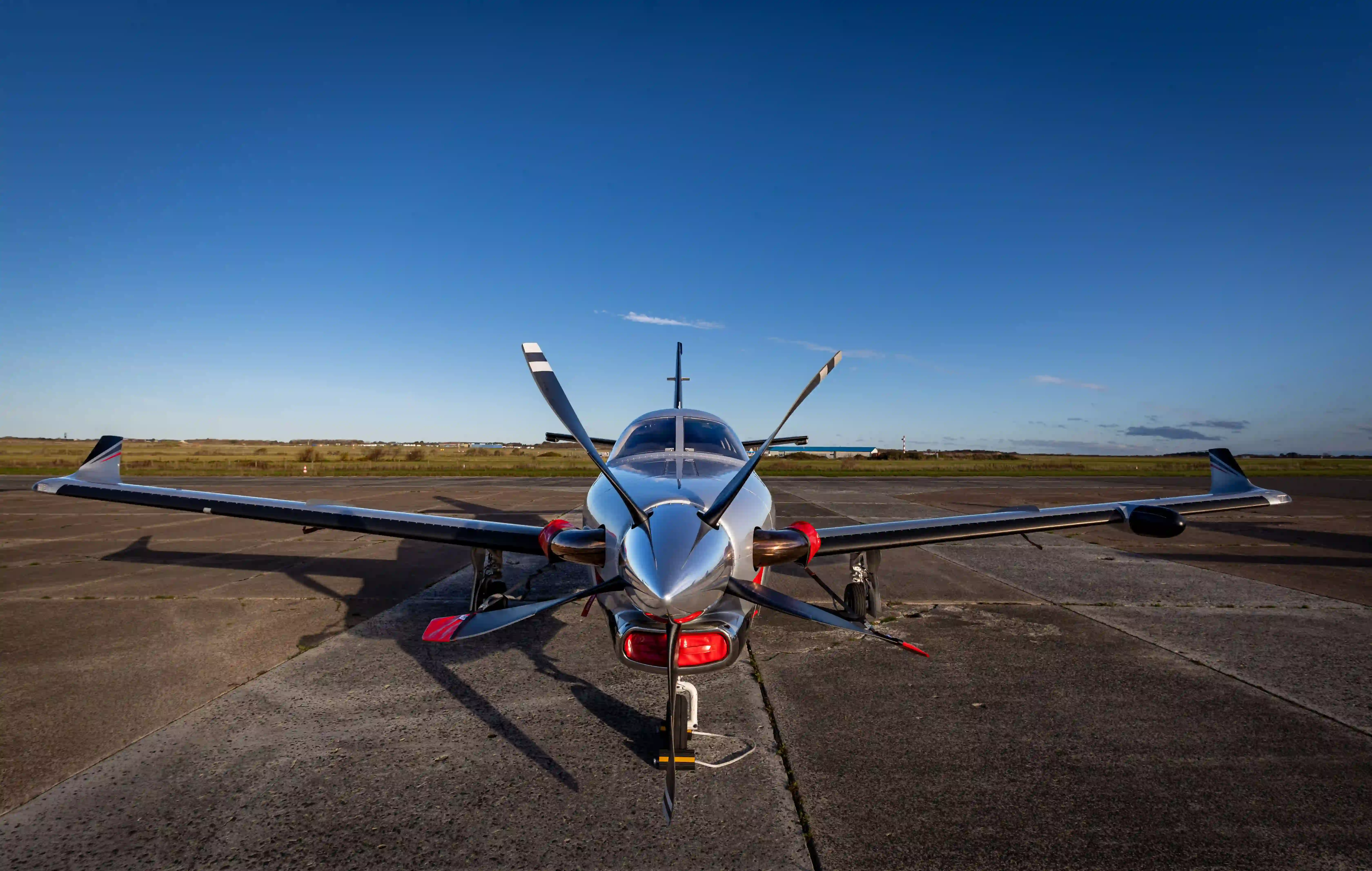 Daher TBM turboprop after a pneumatic boot treatment
